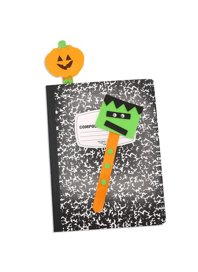 4E's Novelty Halloween Crafts Bookmark For Kids (12 Pack) 2023 Bulk Fall Craft Kit Classroom Crafts Supplies Halloween Activities For Kids Ages 48 812  - Image 5
