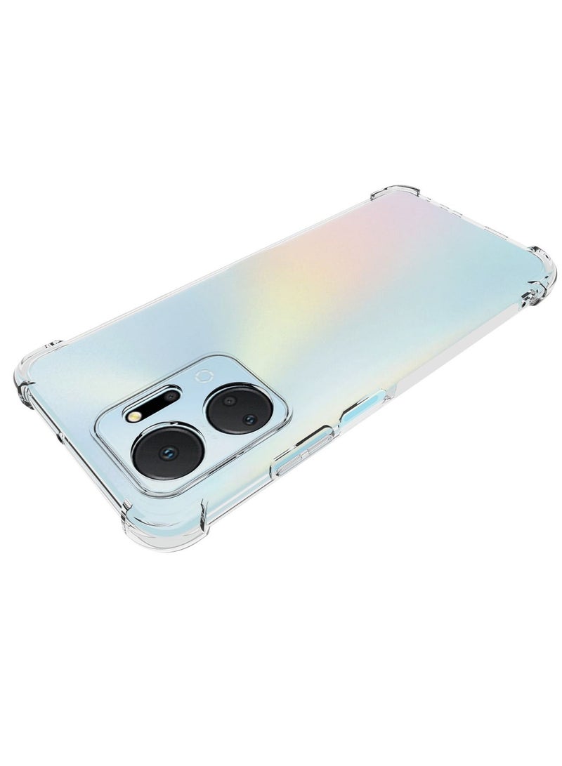 Honor X7a Case Cover Clear Slim Soft TPU Cover with Shock-Absorption Edge Bumper with Reinforced Corners Transparent Phone Case - Image 5