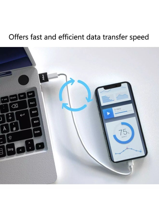 Ailun USB C Female to USB A Male Adapter 3 Pack Type C to A Charger Cable Adapter for iPhone 16 15 14 13 11 12 Mini Pro Max Galaxy S25 25 Edge S24 S23 S22 S21 Ultra Plus 21 FE Note 10 - Image 5