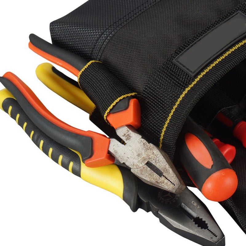 1Pc Multifunctional Waist Bag Electrician Toolkit Electric Tools Waist Pouch Storage Holder Organizer for Electrician Technician (Assorted Color) - Image 4