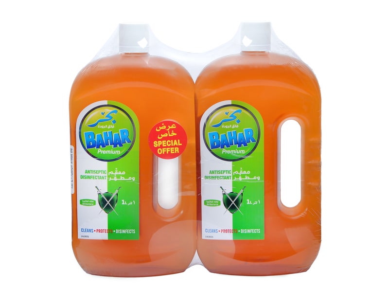 بحر سائل مطهر ومطهر لليدين والأسطح والاستخدام المنزلي، مع انتعاش يدوم طويلاً (عبوة من قطعتين × 1 لتر) - Image 1