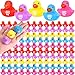 Deekin 220 Pcs Jesus Loves You Rubber Ducks Bulk Multicolor Easter Rubber Ducks for Pool Religious Party Favors Birthday Gifts Church Reward 14 Inch - Image 2