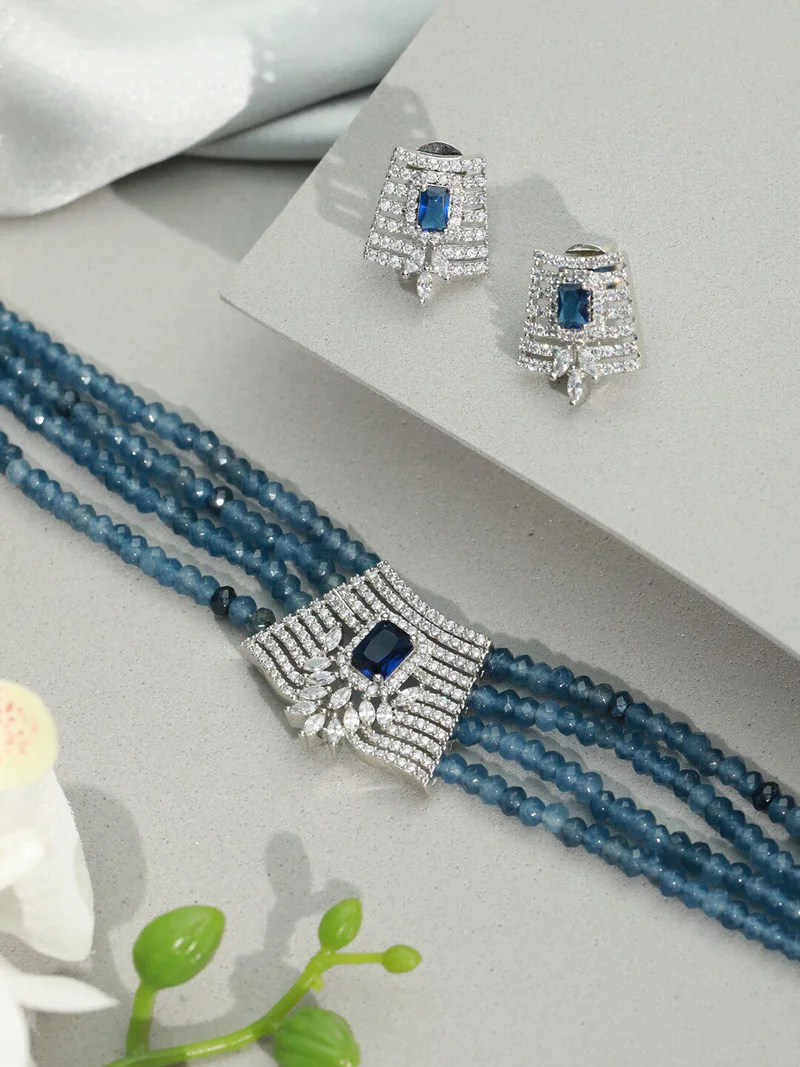 Priyaasi Plated Beaded Jewellery Set