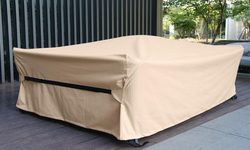 CKCLUU Patio Furniture Set Cover Outdoor Sectional Sofa Set Covers Outdoor Table and Chair Set Covers Water Resistant Large 98 Inch L x 78 Inch W x 32 Inch H - Image 2