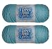 Hobby Lobby I Love This Yarn 4 Medium 100 Acrylic Yarn for Crocheting Knitting Blankets Hats Accessories Set of 2 320 Sea Blue - Image 2