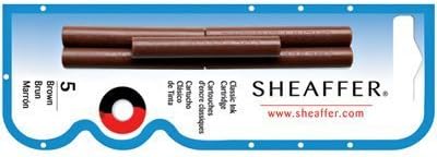 SHEAFFER Sheaffer Skrip Fountain Pen Classic Ink Cartridge  Brown five per card