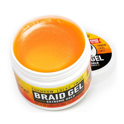 AllDay Locks Braid Gel (5 oz) | Extreme Hold, High Shine | Frizz & Flake-Free Edge Control | Tea Tree, Lavender, Peppermint Oil | Slick & Style Braids, Locks, Twists, Cornrows | 5 oz - Image 2