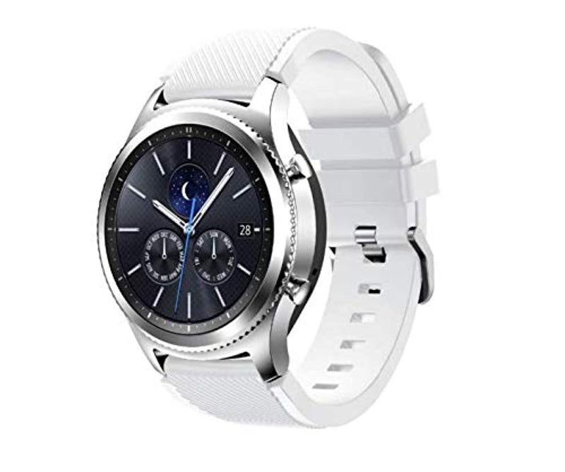 SKEIDO Silicone Sport Strap Compatible with Samsung Gear S3 Frontier/Classic – Soft Replacement Band - Image 1