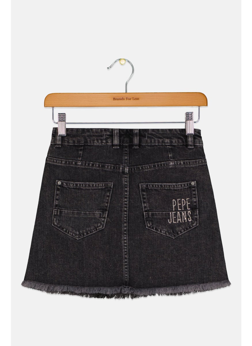 Pepe Jeans Kids Girl Embellished Skirt, Black  - Image 2