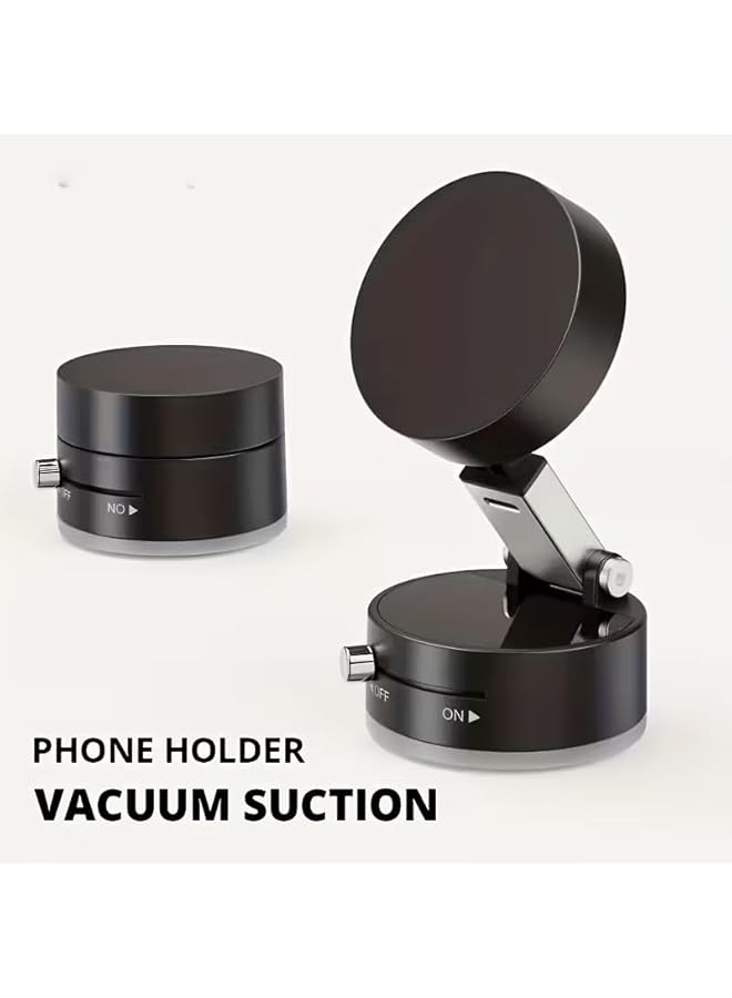 S-TOP 360-Degree Dual-Sided Vacuum Magnetic Phone Holder | Foldable Design | Round Shape | One-Handed Operation, Fully Functional Suction | Holiday Gift | Perfect for - Image 2