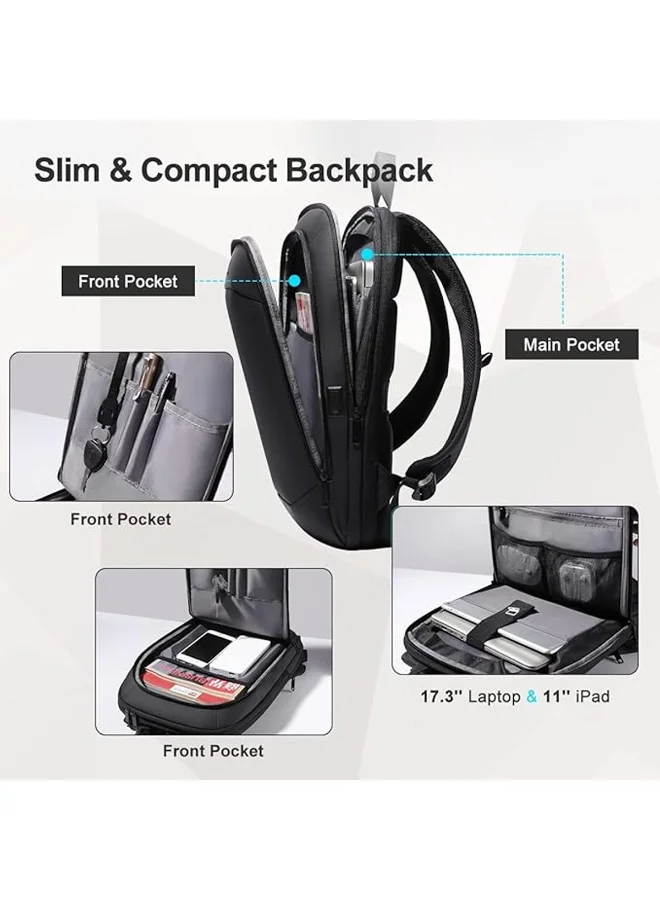 Mobcos Mobcos Back Pack Black 8787TF Mobcos Back Pack Black 8787TF Waterproof Anti-Theft Laptop Backpack with USB Charging Port Apex Business Travel Backpack for Men & Women Durable Oxford Material Fits 17.3 Inch Laptop Slim Work & College Bag  | Best Price UAE