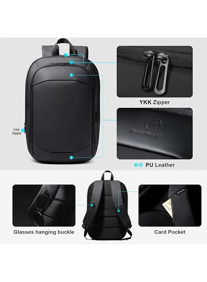 Mobcos Mobcos Back Pack Black 8787TF Mobcos Back Pack Black 8787TF Waterproof Anti-Theft Laptop Backpack with USB Charging Port Apex Business Travel Backpack for Men & Women Durable Oxford Material Fits 17.3 Inch Laptop Slim Work & College Bag  | Best Price UAE
