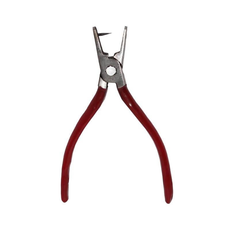 SHARUM CRAFTS Shaum Crafts Combo of Link Anchor Chain Golden 1mm 5 Mtr Jump Ring Round Nose Hole Punch Plier - Image 2