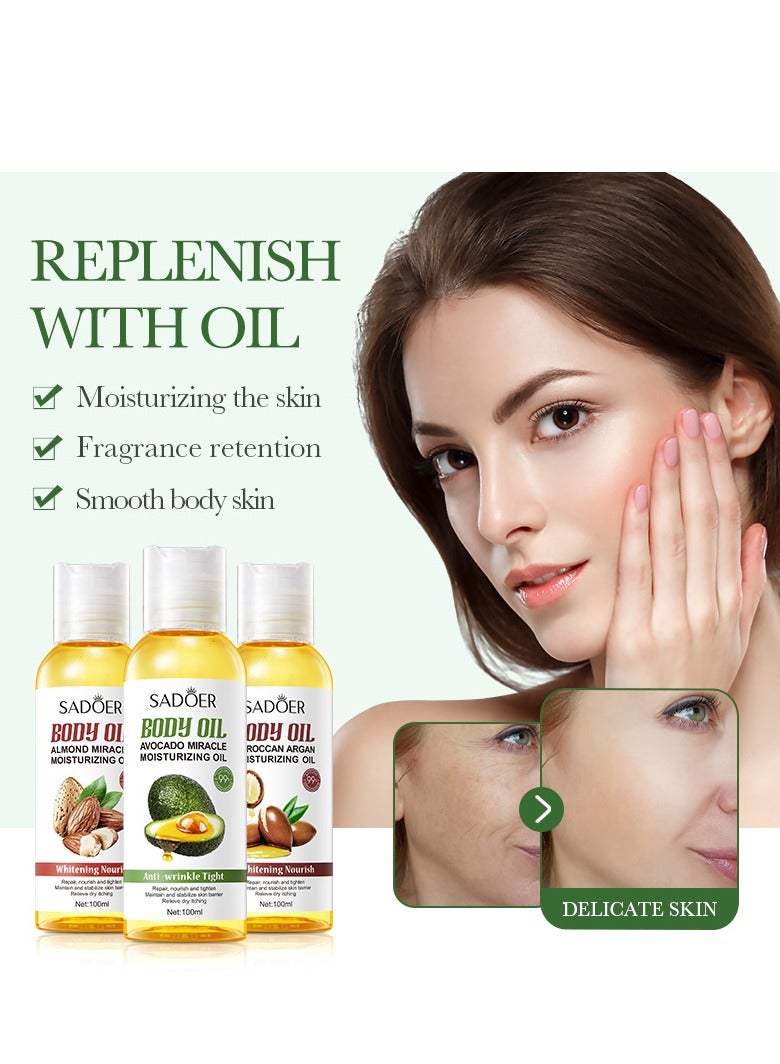 SADOER Natural Avocado Oil Anti-aging Firming Facial Massage Oil Soothing Moisturizing Skin Care Body Oil - Image 5