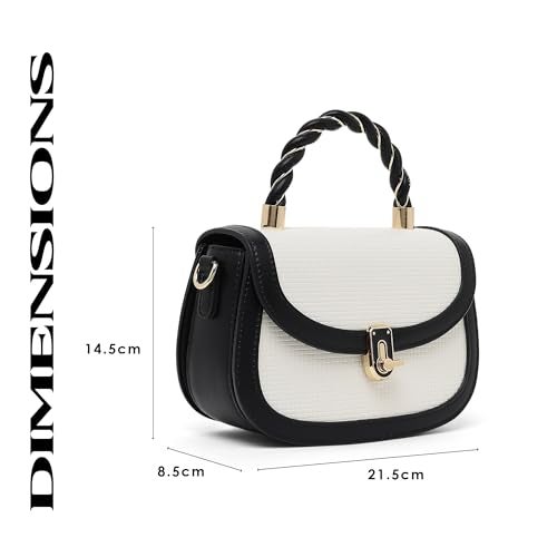 Akiki London Women's Trinity Flap Satchel Handbag for Women | Satchel Bag for Work | Ladies purse | Stylish Shoulder Bag | Gift For Women - Image 3