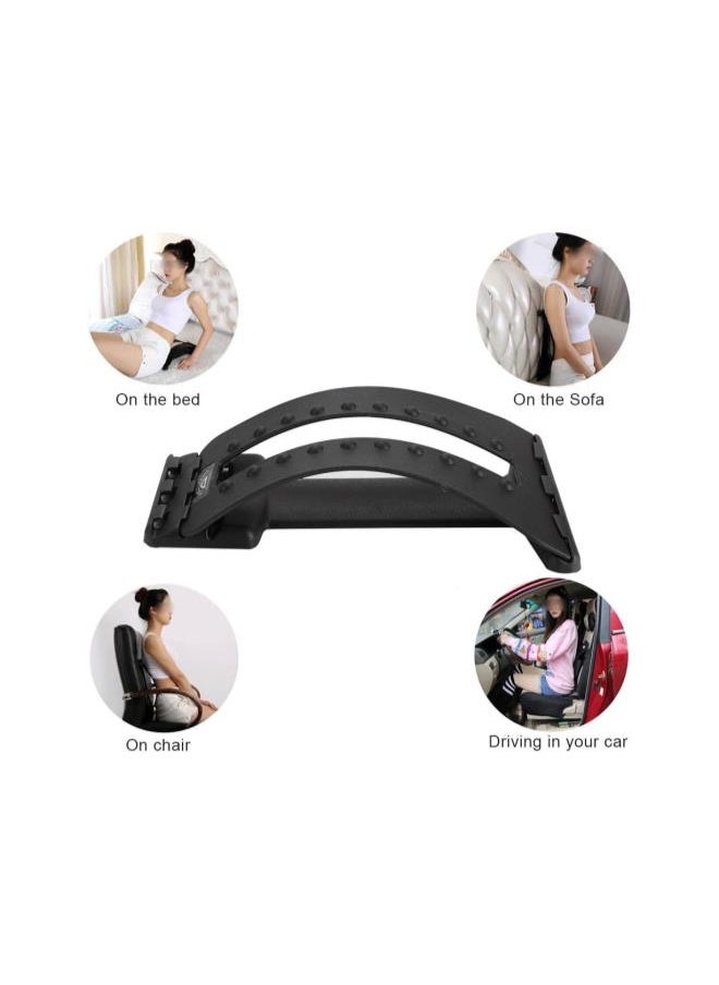 Generic - Back Stretcher, Multi-level Upper and Lower Back Lumbar Support Spine Waist Massage Relax Exercise Device Posture Improve Corrector (Normal) - Image 1