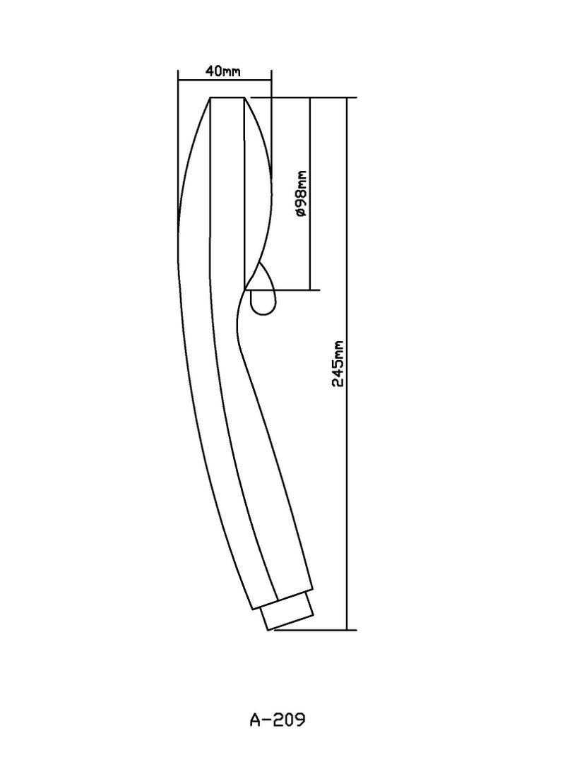 HESANIT HESANIT Logic Hand Shower with 3 Spray Settings 4004-6MB  - Image 2