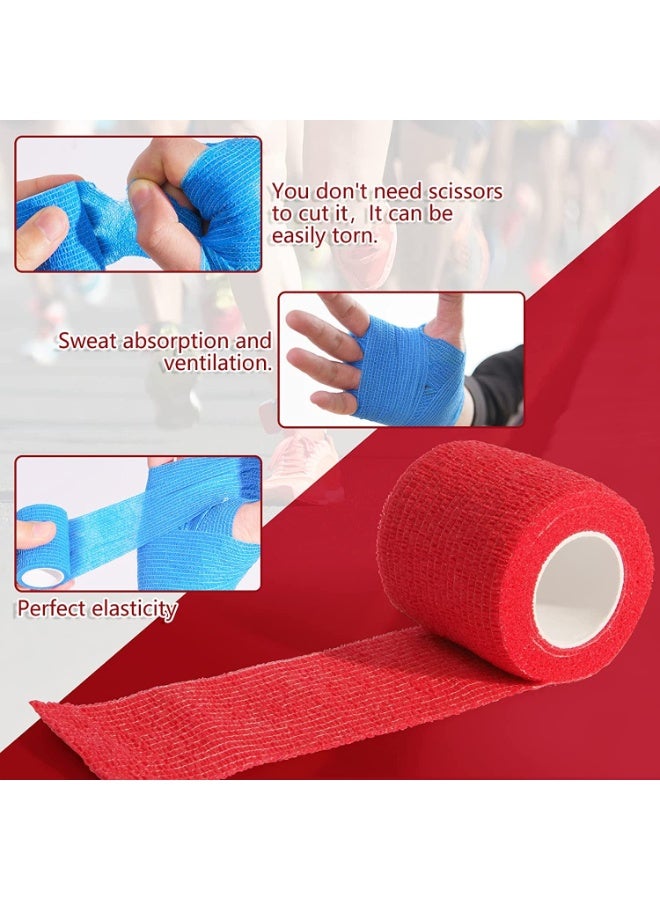 3 Pack Bandage（5cm*4.5m）, Elastic Sports, Sports Bandage, Veterinary Wrap, Suitable For Sports, Wrist, Ankle (Color) - Image 2