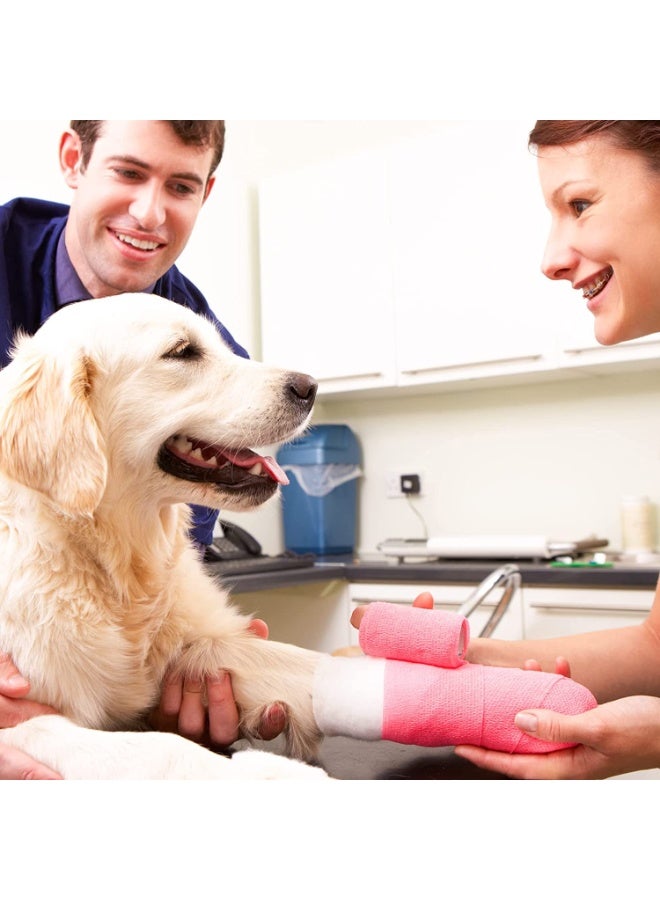 3 Pack Bandage（5cm*4.5m）, Elastic Sports, Sports Bandage, Veterinary Wrap, Suitable For Sports, Wrist, Ankle (Color) - Image 4