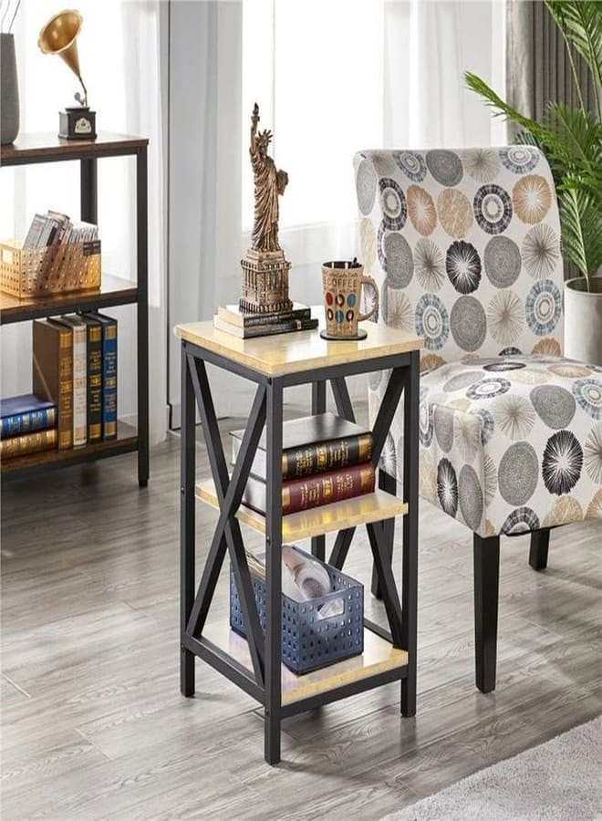 Home Gallery 3-Tier Side End Table X Frame - Image 5