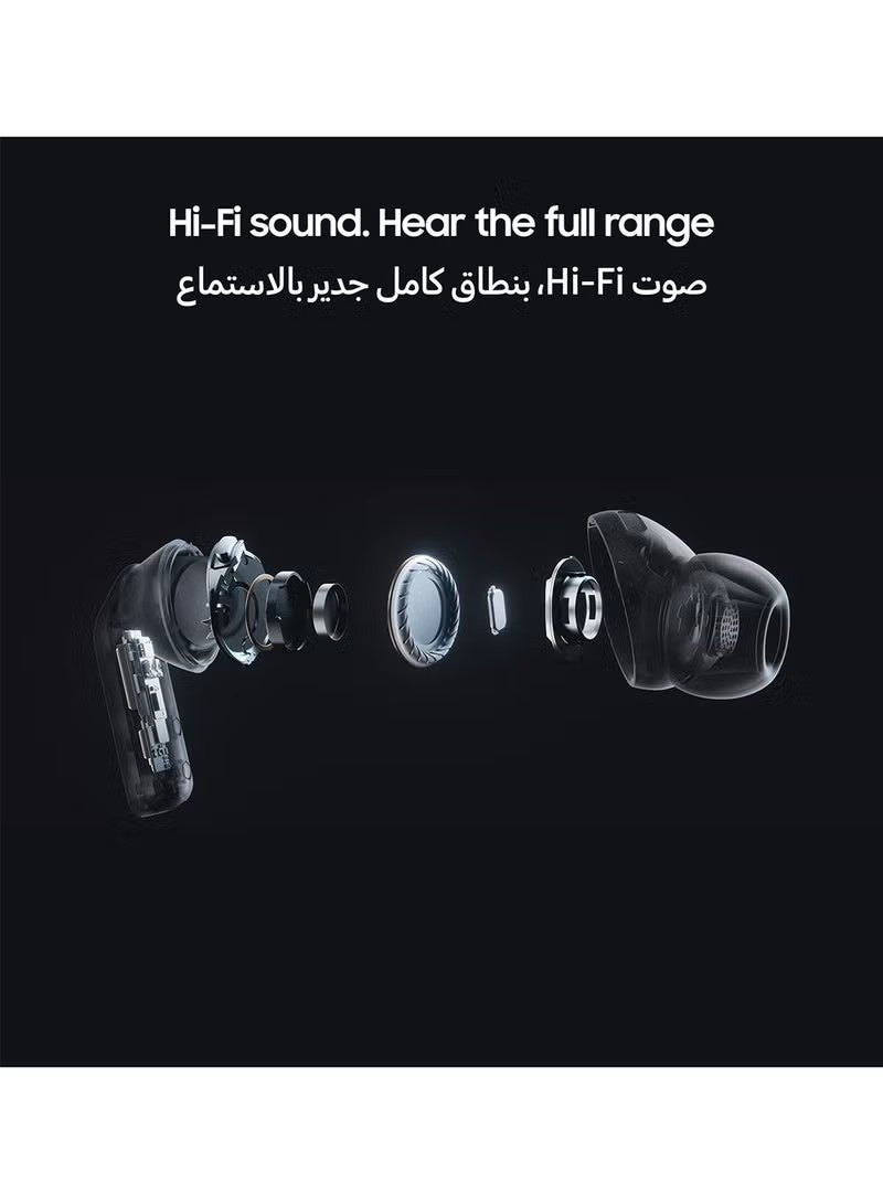 سامسونج Galaxy Buds4 Pro, Real Metal Blade, 2-way Speaker & Dual Amp, Enhanced ANC, Adaptive Noise Control, Seamless Connection Black Black - Image 3