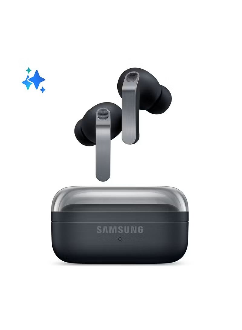 سامسونج Galaxy Buds4 Pro, Real Metal Blade, 2-way Speaker & Dual Amp, Enhanced ANC, Adaptive Noise Control, Seamless Connection Black Black - Image 1