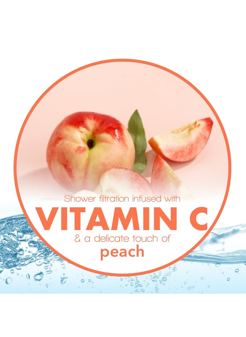 Be-Vita - Korean Vitamin Shower Filter - Anti Hair Loss - Prevents Dry Skin - Chlorine Removal - Rust Removal - Relaxing Aromatherapy - Non-Toxic (Peach) - Image 1