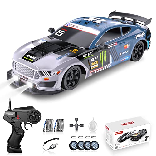 Sakeye RC Drift Car Drifting RC Car 24GHz 116 Remote Control Cars 4WD High Speed Racing Vehicle with LED Lights Two Batteries and Drifting Tires Racing Sport Toy Cars for Adults Boys Girls Kids - Image 1