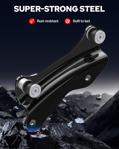 Benlari Gloss Black 4 Point Docking Hardware Kit 2014-2024 Compatible for Harley Davidson Touring Street Glide Road Glide Electra Glide Road King CVO (Vivid Black) - Image 2
