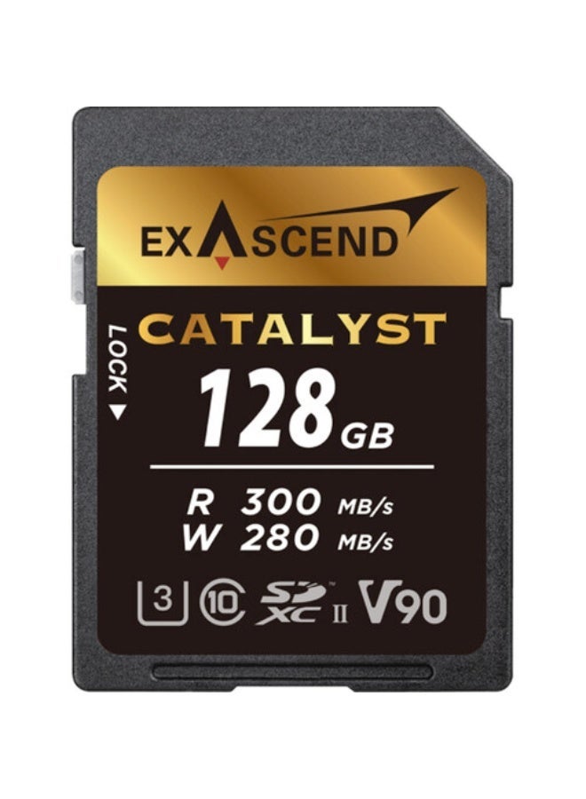 Exascend 128GB Catalyst UHS-II / V90 / U3 / Class 10 SDXC Memory Card - Image 1
