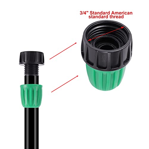 FULAIERGD 52 FT 1/2”PVC Garden Irrigation Tubing Hose（OD:16mm,ID:12mm),1/2 inch Drip Irrigation Tubing Main Line Hose Tube with Drip Irrigation Fitting Connector for Garden Watering Drip Irrigation System - Image 5