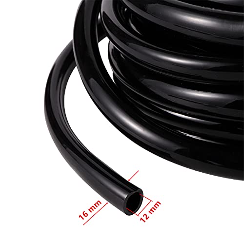 FULAIERGD 52 FT 1/2”PVC Garden Irrigation Tubing Hose（OD:16mm,ID:12mm),1/2 inch Drip Irrigation Tubing Main Line Hose Tube with Drip Irrigation Fitting Connector for Garden Watering Drip Irrigation System - Image 3