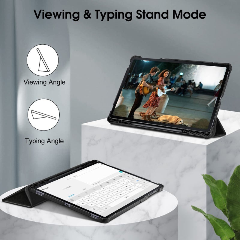 Fintie Slim Case for Samsung Galaxy Tab S8 Plus 2022/S7 FE 2021/S7 Plus 2020 12.4 Inch with S Pen Holder, Ultra Thin Lightweight Tri-Fold Stand Cover Auto Wake/Sleep, Black - Image 3