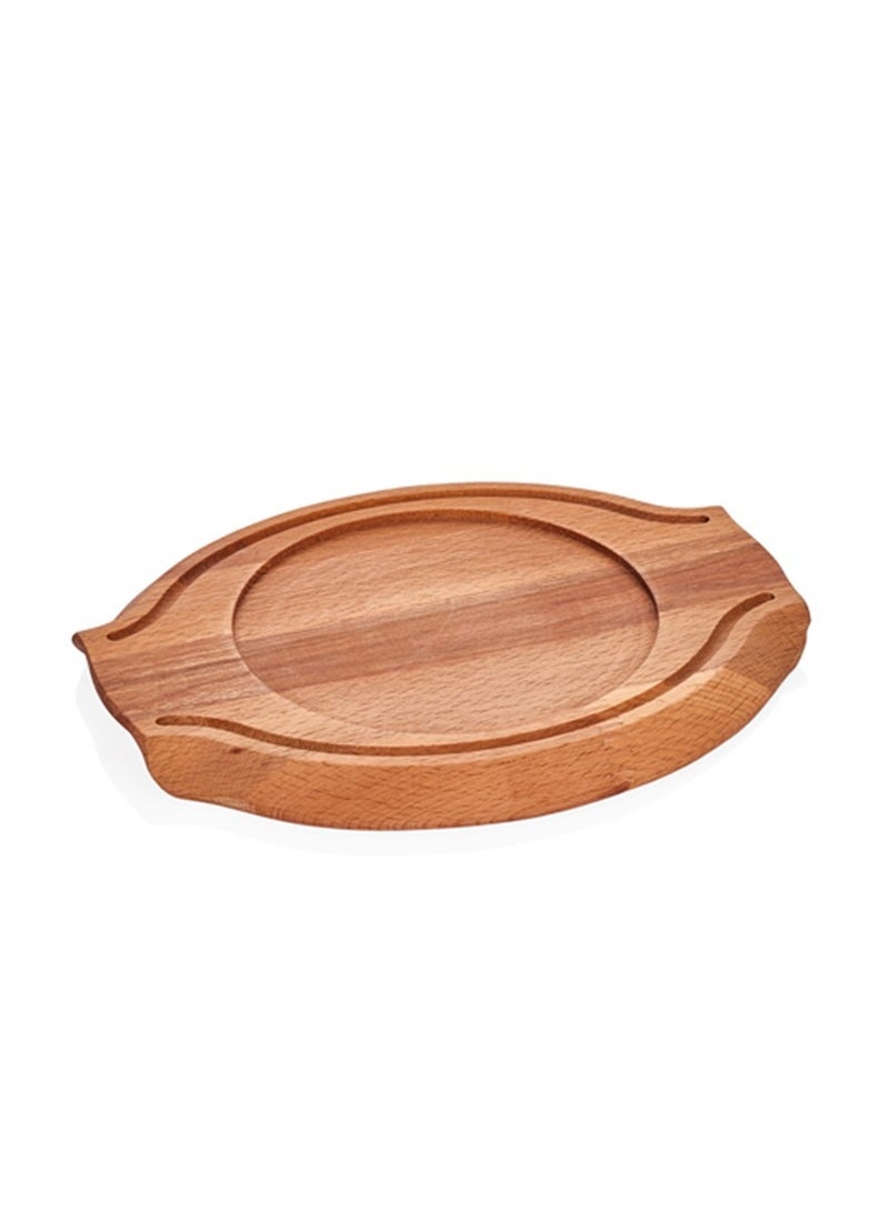 Abm Cast Iron Oval Fajita 23*14Cm With Trivet - Cast Iron Platter - Image 2