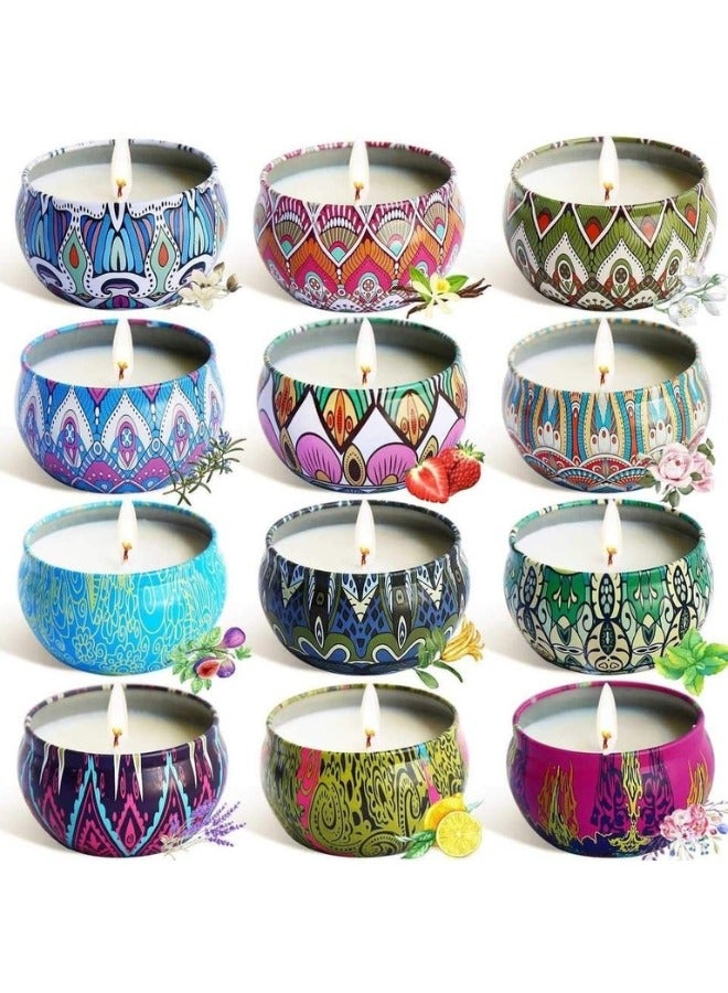 12Pieces Of Natural Scented Soy Candles - Image 3