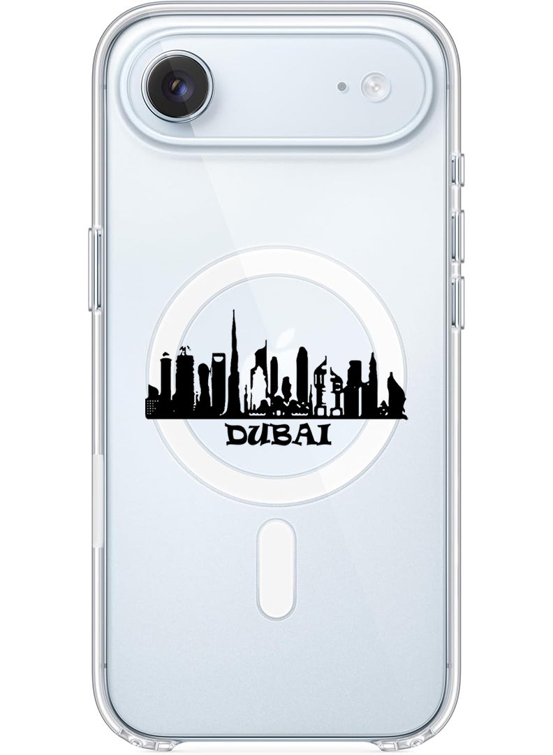 Theodor Magnetic Case for Apple iPhone 17 Air Compatible with MagSafe Wireless Charging, Shockproof Phone Bumper Cover - Dubai Skyline - Image 1