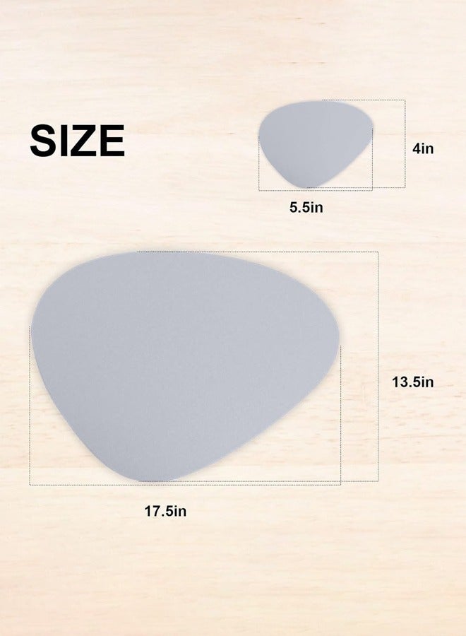 DUNISO 6 Pcs Double Sided Placemat Set，Including 6 Pcs Placemats and 6 Pcs Coasters,Faux Leather Placemats for Kitchen Dining Patio，Heat Resistant Easy to Clean Wipeable Waterproof Oilproof Washable Non-slip ，Grey  - Image 5