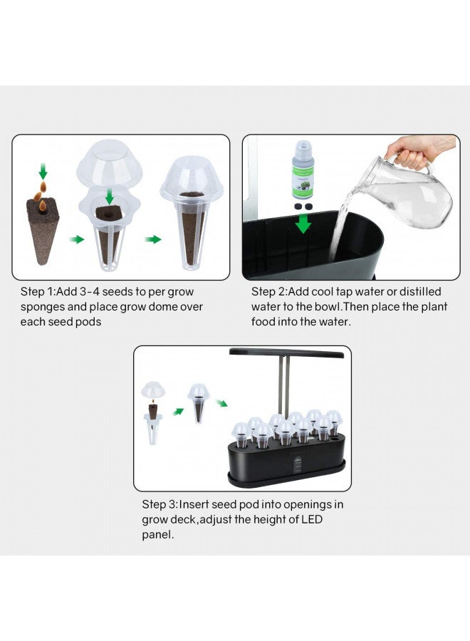RDGDFONG ملحقات نظام الزراعة المائية، غذاء نباتي A+B مناسب لمعظم أنظمة الزراعة المائية، مجموعة غذاء نباتي لبذور الزراعة المائية لزراعة الخضروات والفواكه والزهور والأعشاب - Image 4