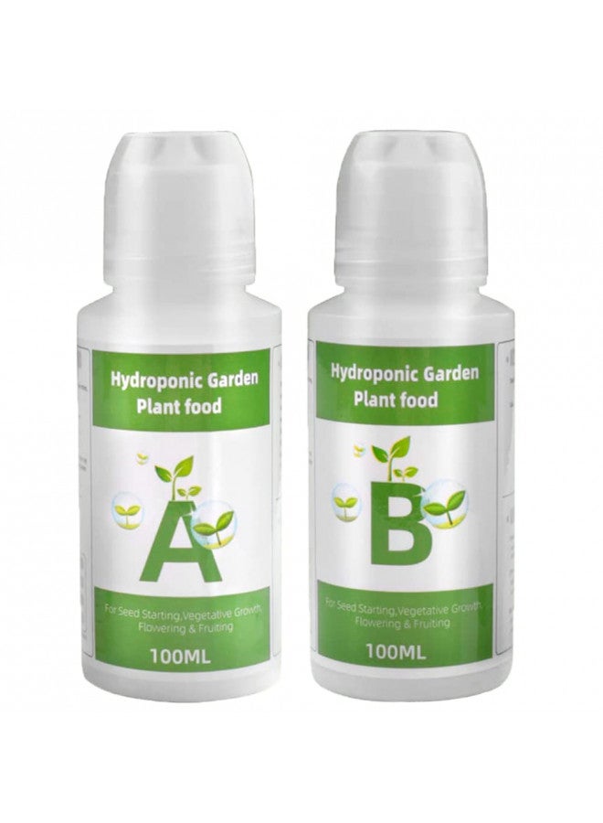 RDGDFONG ملحقات نظام الزراعة المائية، غذاء نباتي A+B مناسب لمعظم أنظمة الزراعة المائية، مجموعة غذاء نباتي لبذور الزراعة المائية لزراعة الخضروات والفواكه والزهور والأعشاب - Image 1