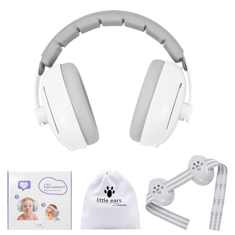 DITHIN Store Baby Ear Muffs Noise Protection: 2-in-1 Baby Headphones for Noise, Protects Hearing for 0-48 Months Infants Toddler - Image 1