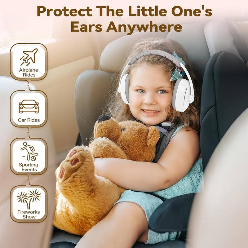 DITHIN Store Baby Ear Muffs Noise Protection: 2-in-1 Baby Headphones for Noise, Protects Hearing for 0-48 Months Infants Toddler - Image 5