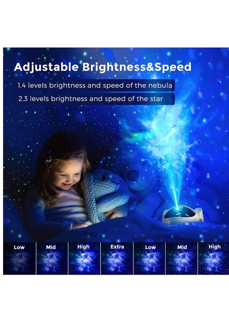 ELTRAZONE Galaxy Projector Lamp With Timer & Remote Control With Speaker USB Powered Spaceman Projector Lamp 360° Adjustable Astronaut Starry Night Light Projector For Room Decoration Galaxy Lamp - Image 2