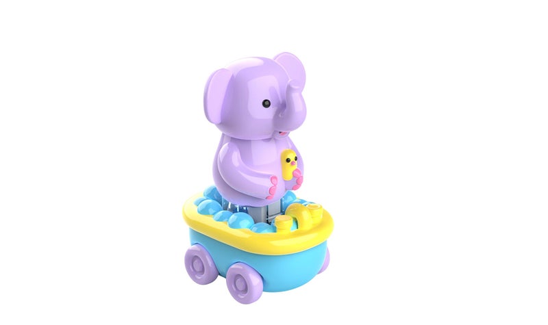Educational Insights Zoomigos Elephant with Bath Tub Zoomer - Toddler Toy - Image 3