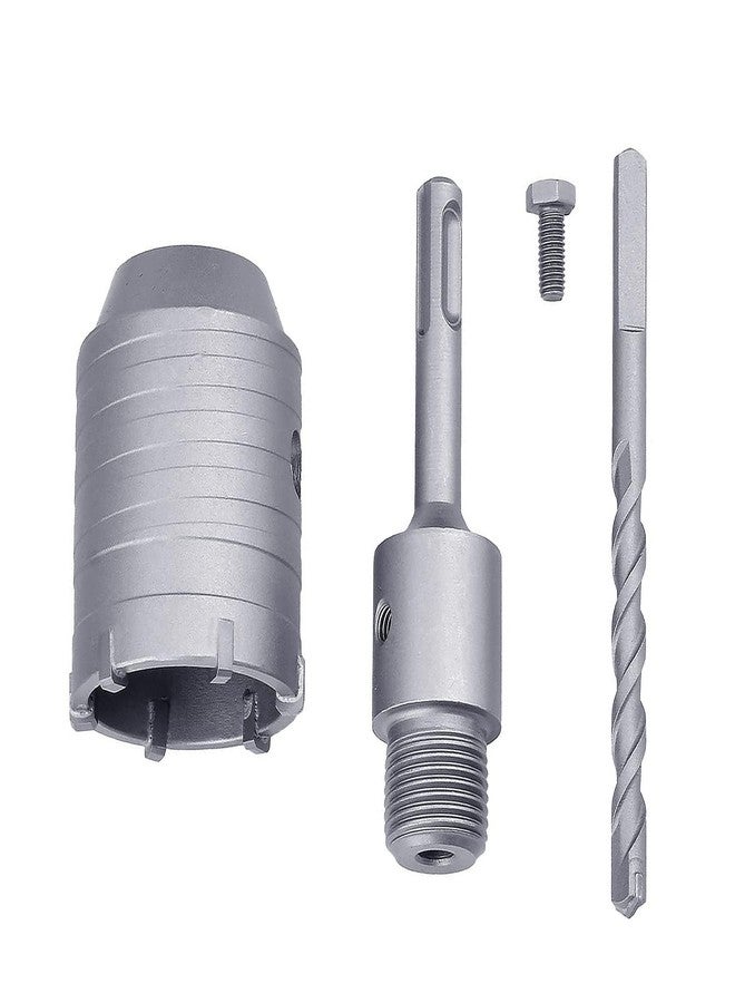 UpToDateTools 45mm / 1-3/4 inch Concrete Hole Saw with 110mm SDS Plus Shank Connecting Rod,Tungsten Carbide Teeth Cement Hole Saw for Cement Brick Concrete Stone Wall - Image 2