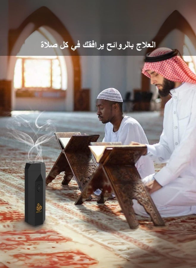 مبخرة شعر كهربائية برأس مشط للشعر أسود