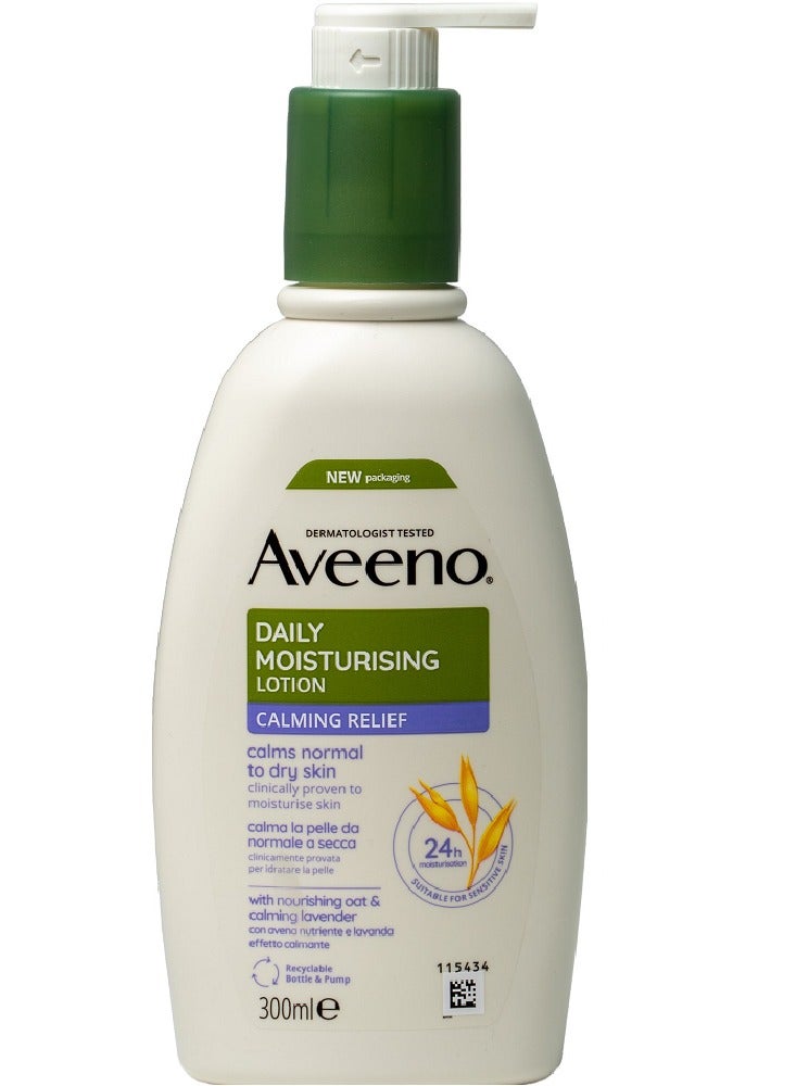 Aveeno Daily Moisturising Body Lotion for Sensitive and Dry Skin 300ml - Image 1