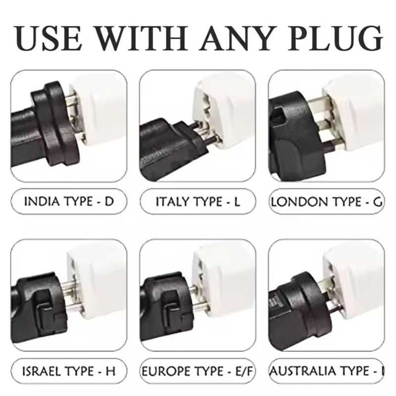 Gadget Wagon 10 amps Australia India 3 pin Converter Plug Pack of 3 Units - Image 2