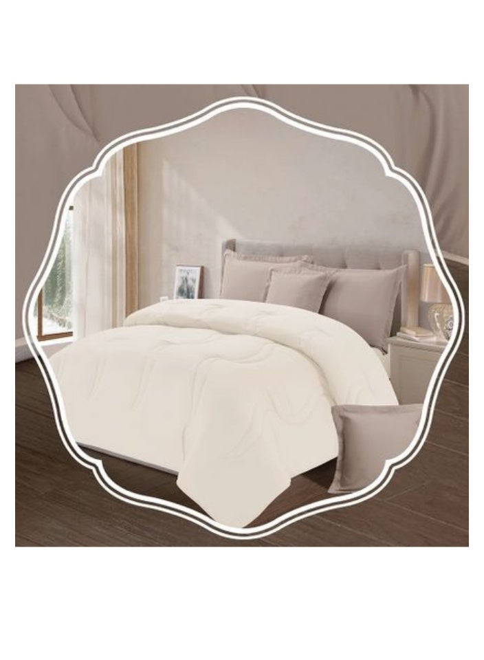 بلو سكاي مفرش سرير نفر ونص مصنوع من المايكروفايبر بنسبة 100% ، غطاء سرير بتصميم سادة، قابل للاستخدام على الوجهين، طقم من 4 قطع، مقاس 230X170 سم - Image 5