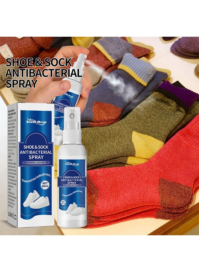 SOUTH MOON Shoe and Sock Antibacterial Spray - Shoe Odor Eliminator Deodorizer Spray and Removes Bad Smells of Boots Heels Tennis Shoe Cleats Sneakers Ballet Shoe Sports Shoes 60ml  - Image 3