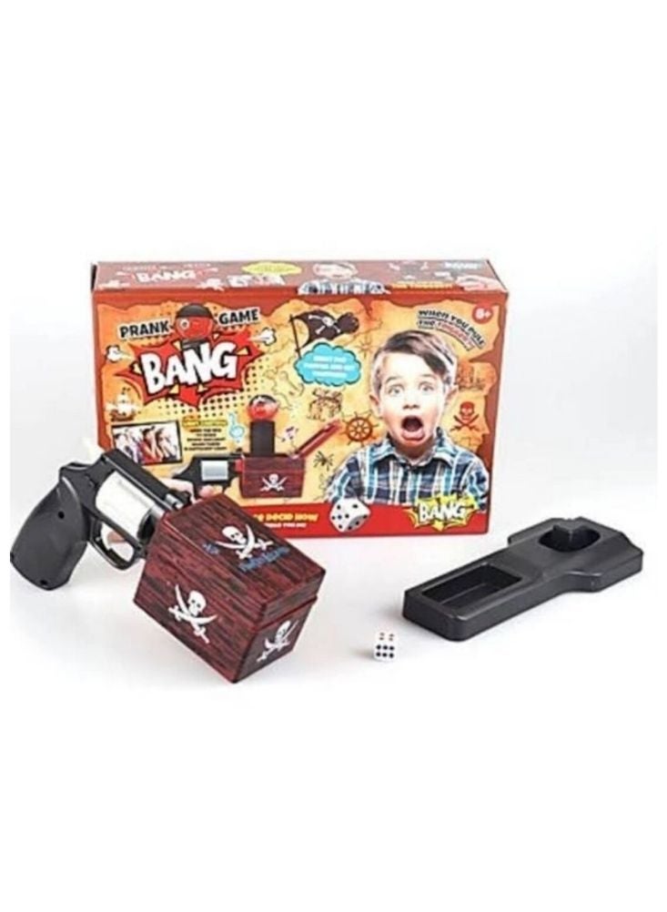Prank Surprise Bang Game Toy – Pirate Pop Revolver Trick Box Party Game for Kids